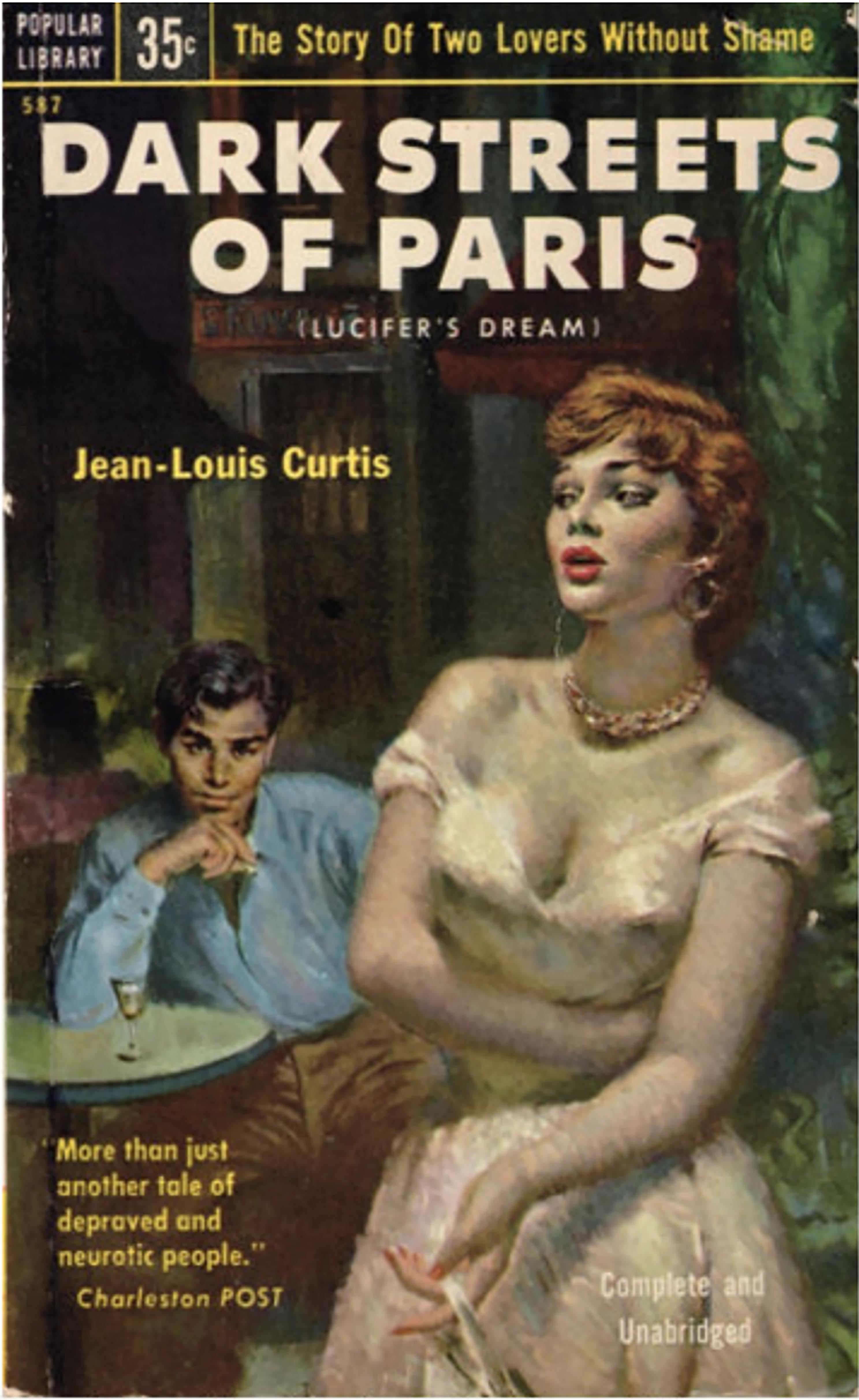 Dark Streets of Paris (Lucifer's Dream) Paperback Cover - Painting by Raymond Johnson