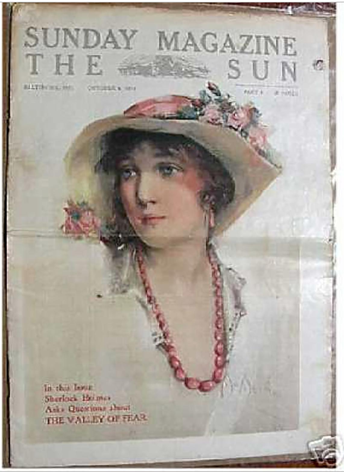 Medium: Pastell auf Karton
Unterschrift: Unterschrieben unten rechts

Titelseite der Sonntagszeitung The Sun, 4. Oktober 1914. 