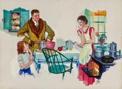 Familien Frühstück im Familienstil, 1935