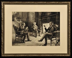 Men in Discussion Fireside