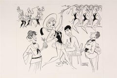 Vintage Caricature of the Original Broadway Production of "Cabaret"