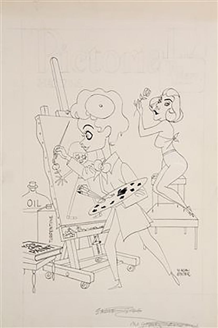 George Wachsteter Figurative Art – Lucille Ball und Vivian Vance „Die Lucy-Show“