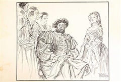 Drawing for 1948-49 "Anne of the Thousand Days"