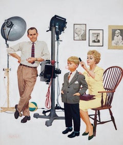 Child at Photographer, Saturday Evening Post Cover, Sep. 26, 1959