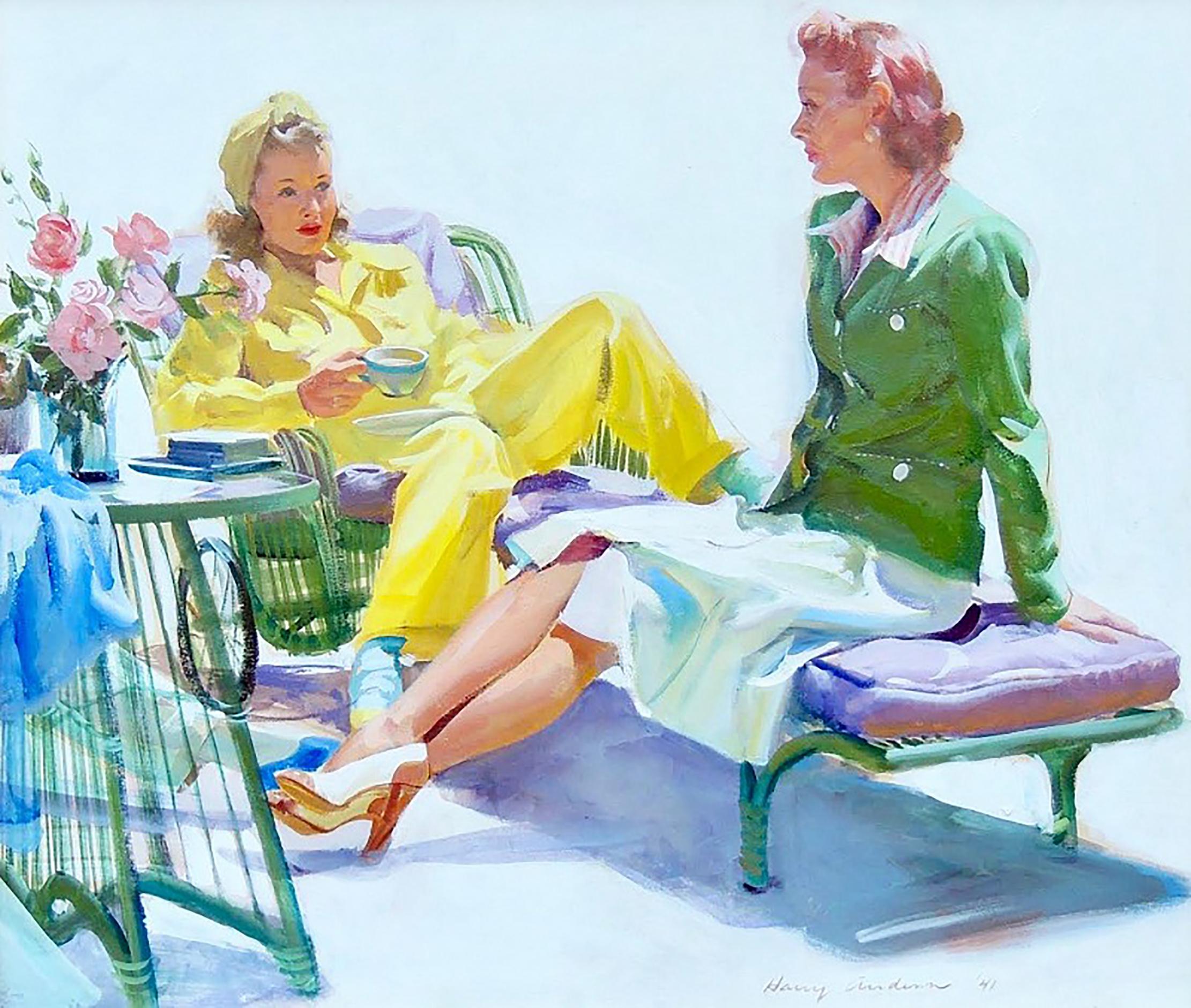 Harry Anderson Figurative Art - "The Best of Everything, " Story Illustration, Woman
s Home Companion, 1941