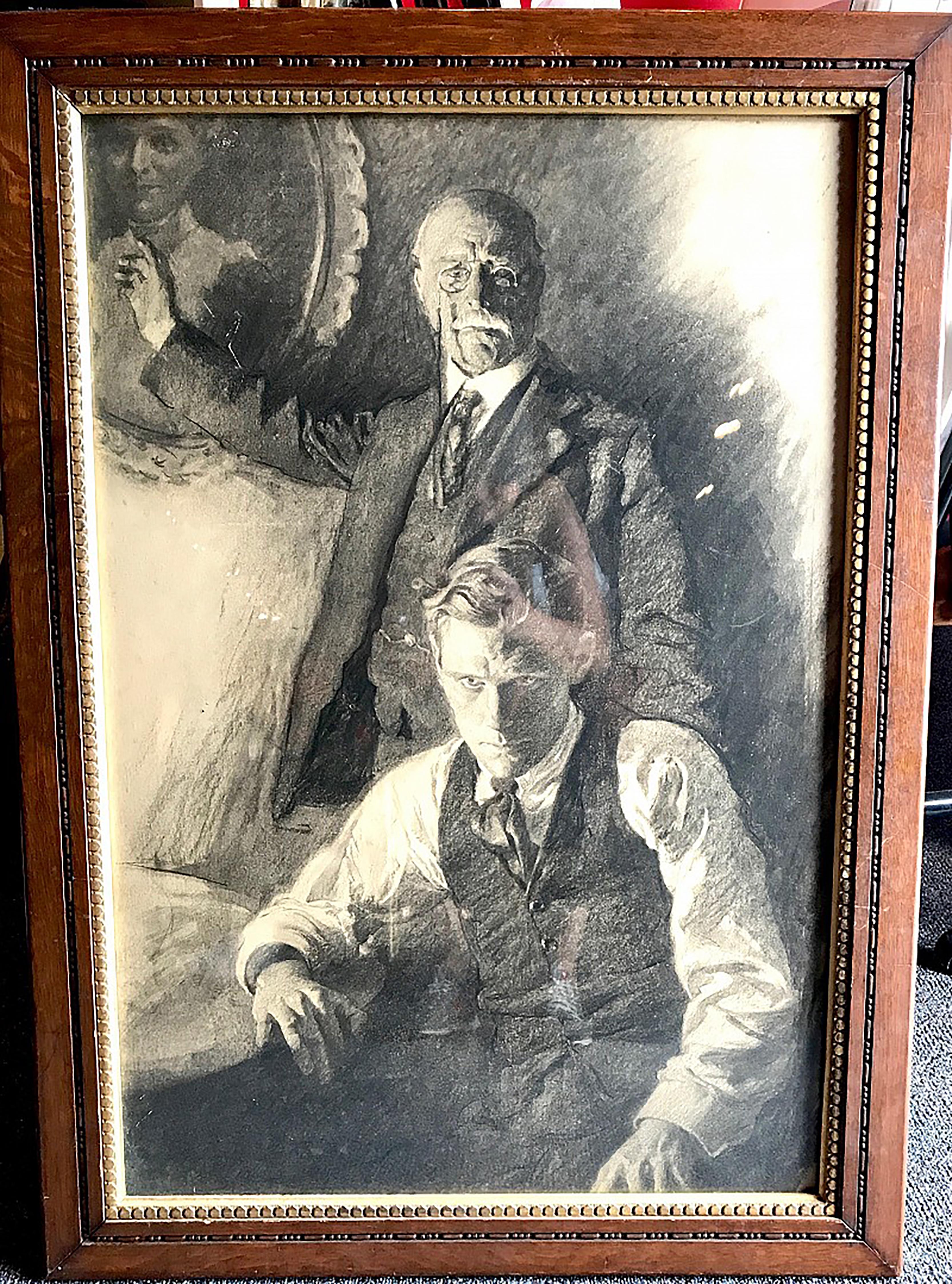 Der Mann und sein Vater, 1916 – Art von Leone M. Bracker