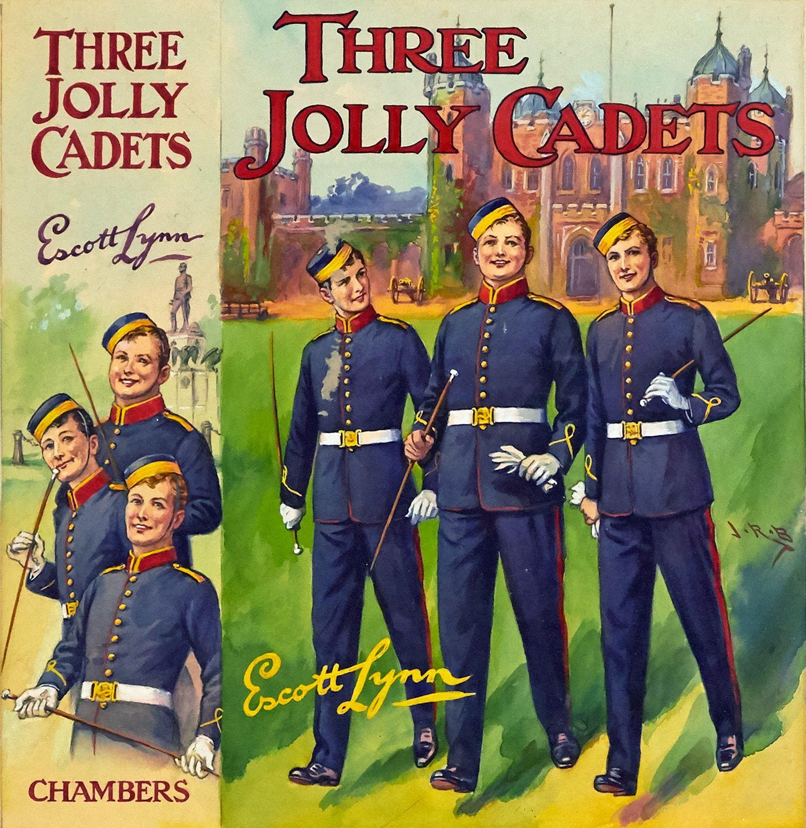 J. R. Burgess Figurative Art - Three Jolly Cadets, 1931