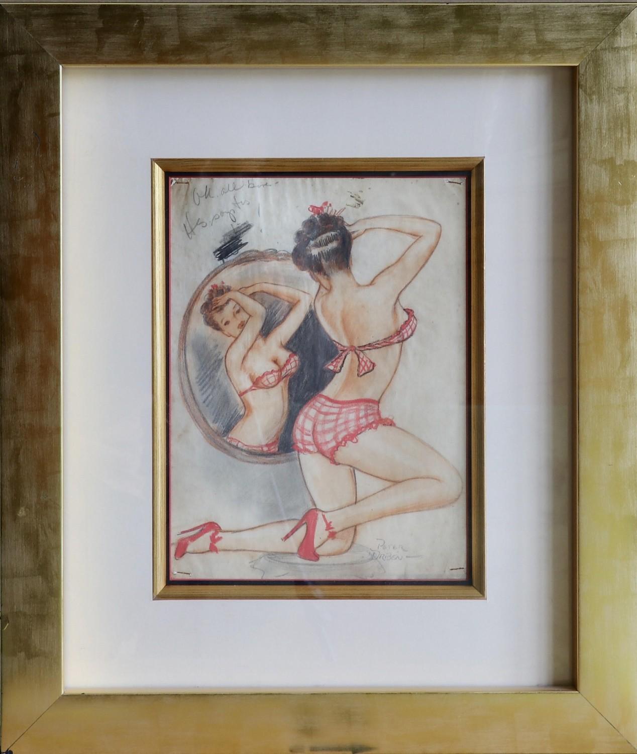 Lady and The Mirror (La femme et le miroir - Art de Peter Driben