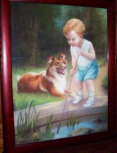 Boy and Collie