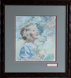 Little Boy Looking at Birds Nest