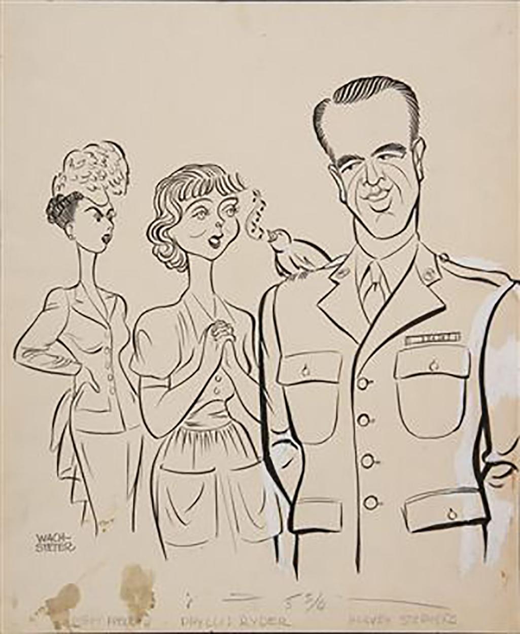Figurative Art di George Wachsteter - Produzione di Broadway del 1943 di "La voce della tartaruga".