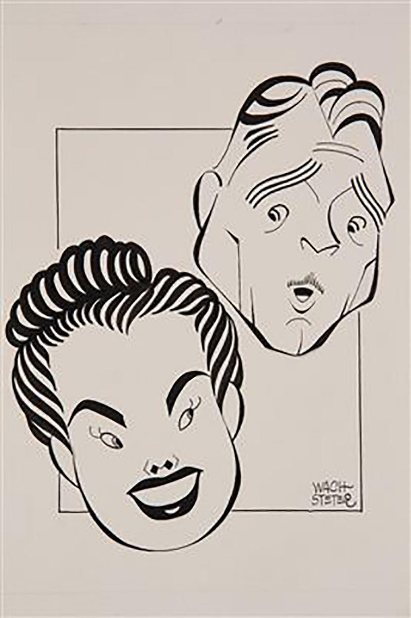George Wachsteter Figurative Art - 1952 CBS-TV Comedy "My Little Margie"