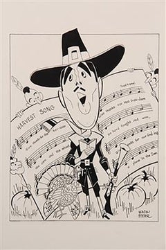 Vintage Tennessee Ernie Ford dressed as a Pilgrim