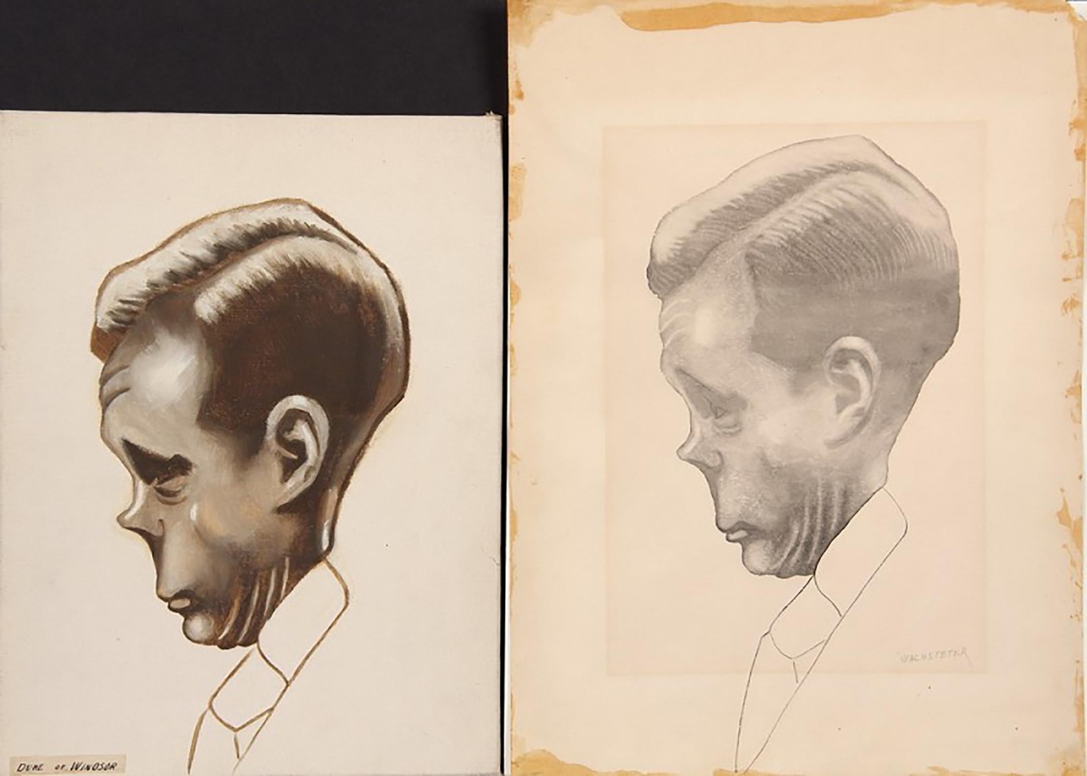 George Wachsteter Figurative Art - Caricature of Duke of Windsor