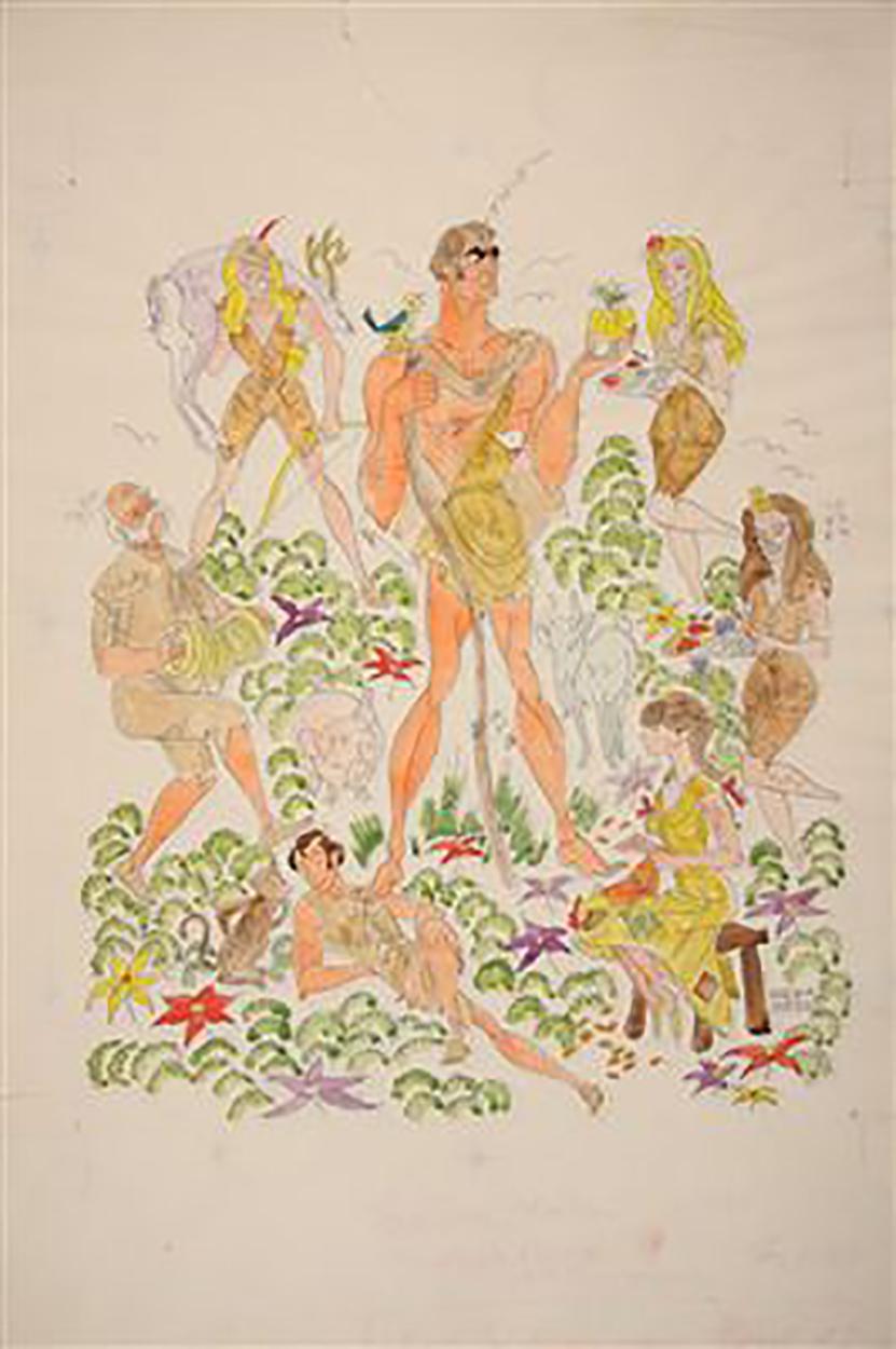 Caricature für 1968 Punzierte Hall of Fame-Produktion des Produkts von JM Barrie