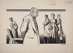 Caricature of the Cast of the Broadway Production of "Another Part of the F