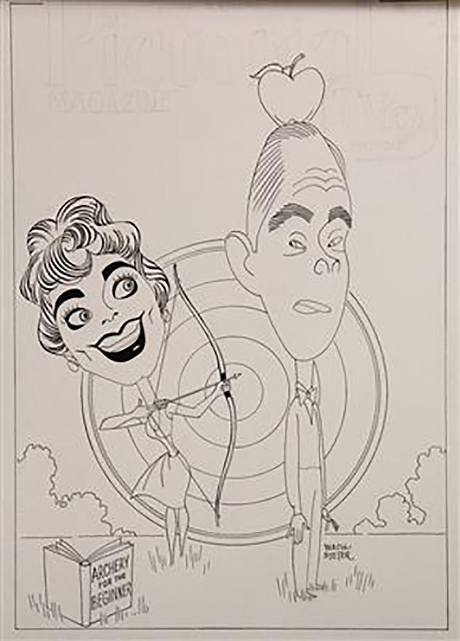 George Wachsteter Figurative Art - Cara Williams & Harry Morgan as "Pete & Gladys"