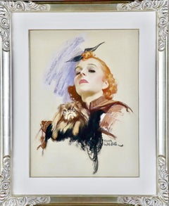 Woman with Dog, Saturday Evening Post-Cover