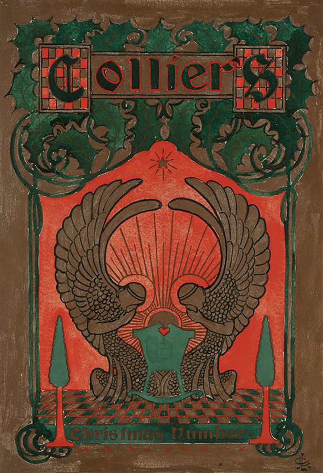 Joseph Christian Leyendecker Figurative Art - Collier's Christmas Number, Unpublished Cover