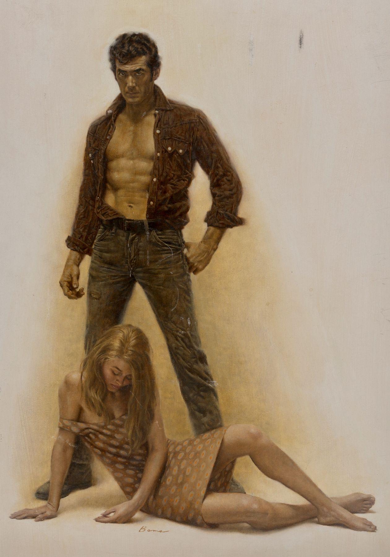 James Bama Figurative Painting - The Devil in Bucks County, Paperback Cover