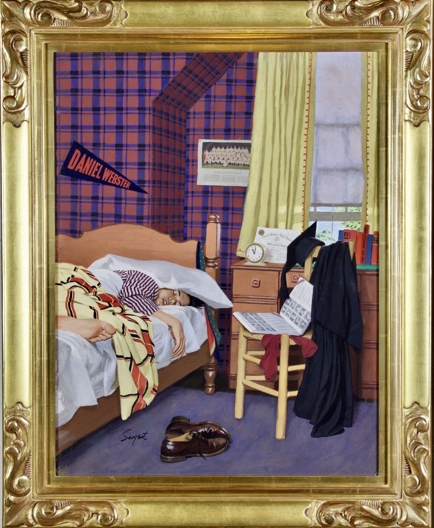 Sleeping In, Saturday Evening Post Cover - Art by Richard Sargent