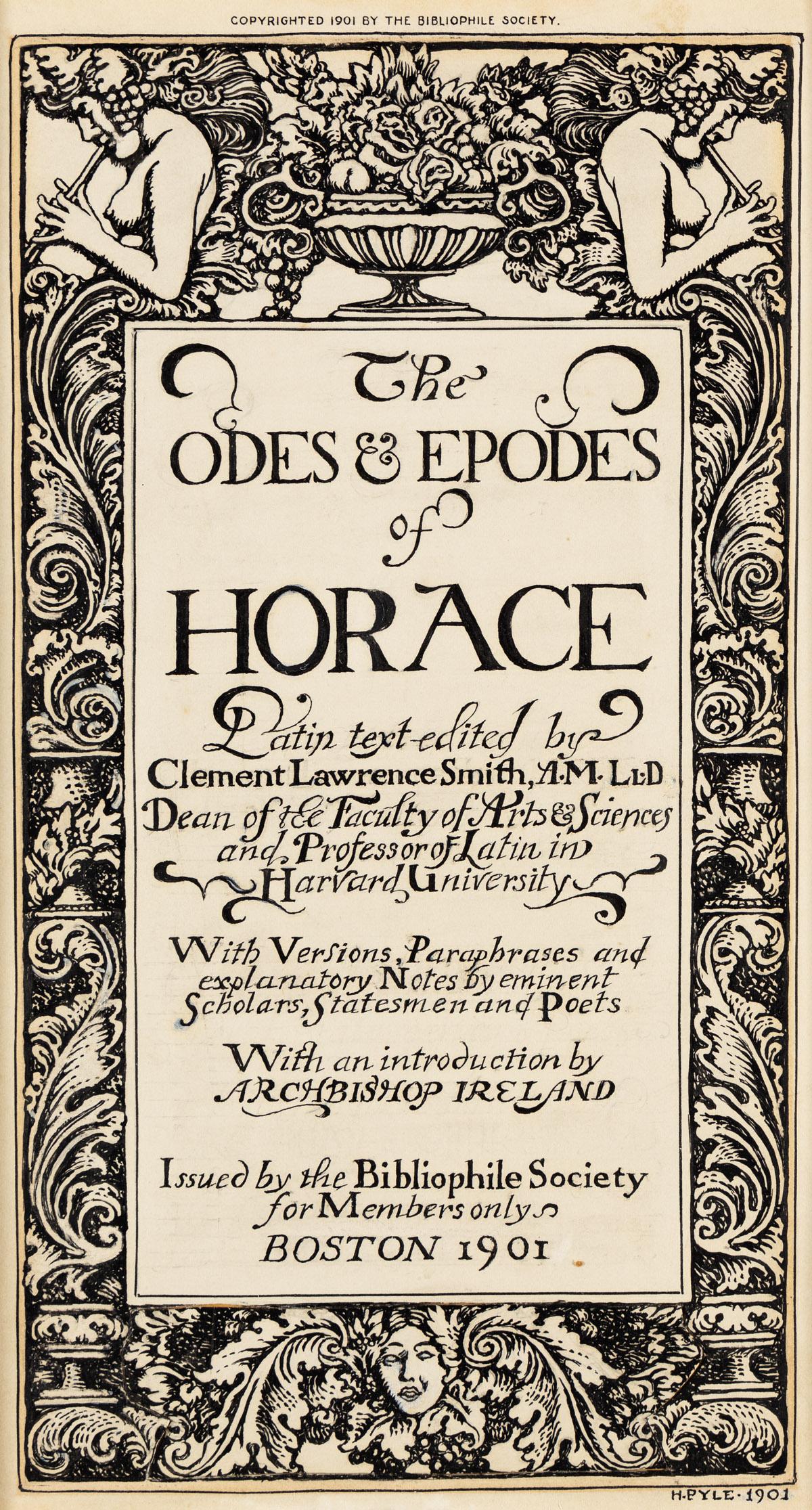 The Odes and Epodes of Horace - Art by Howard Pyle