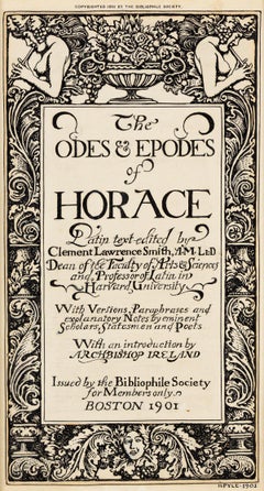 The Odes and Epodes of Horace