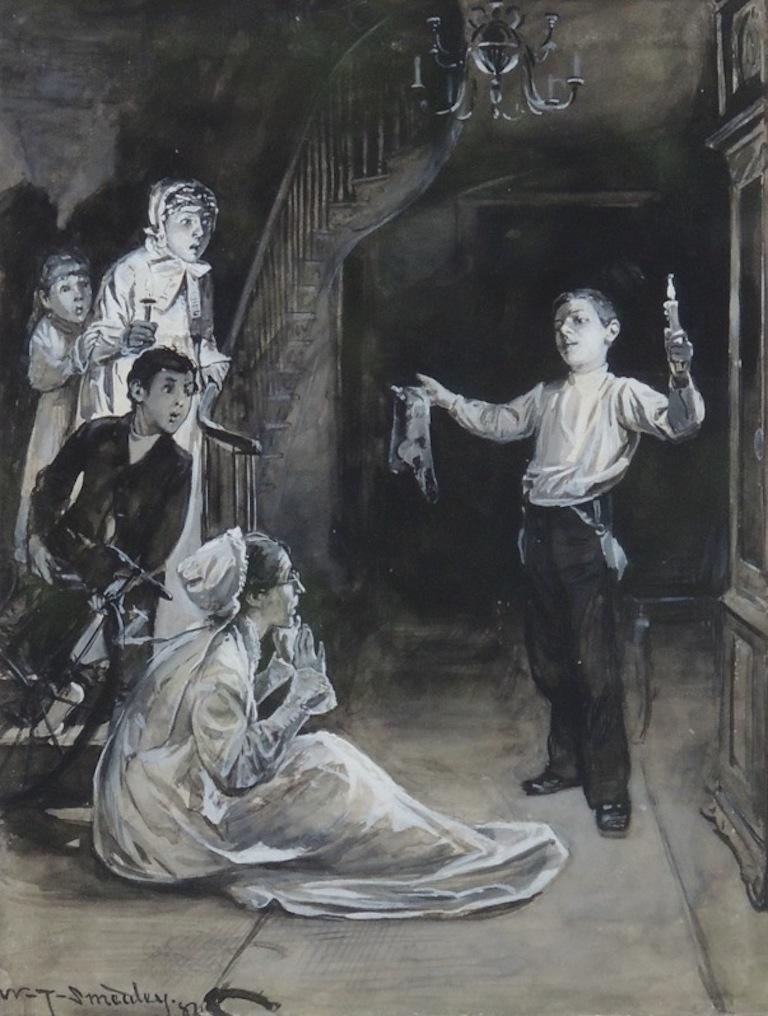 William T. Smedley Interior Art – Eine Geschichte unter Kerzenleuchter
