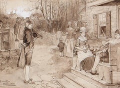 Sunday In Old Catskill, illustration d'un récit du magazine du mois dernier de Harper