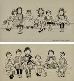 Paire d'illustrations tirées de A Child & Child Verses de Robert Louis Stevenson