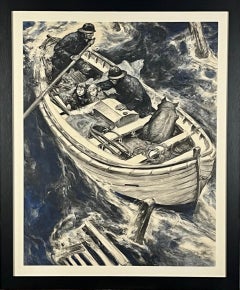 Illustration de "The Sea Was Upon Them" pour "Crazy Waters" dans le Saturday Evening Post