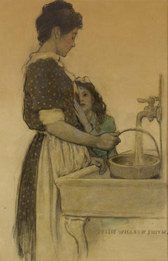 "I'm going to play with the little girl, mother" for the book In the Closed Room
