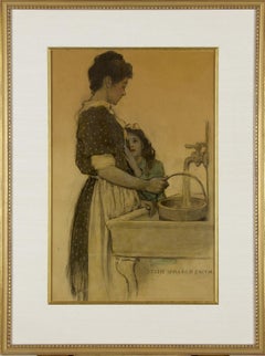 "I'm going to play with the little girl, mother" for the book In the Closed Room