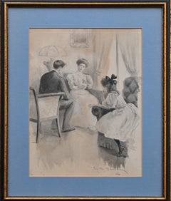"Talking to Joyce" Original Illustration