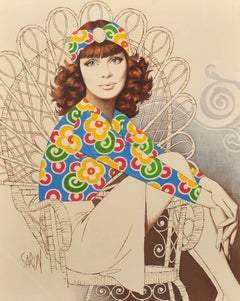 Pioniere delle tendenze. Illustrazione di una donna alla moda