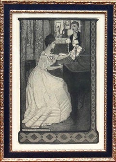 "El joven ansioso vio la rosa...".