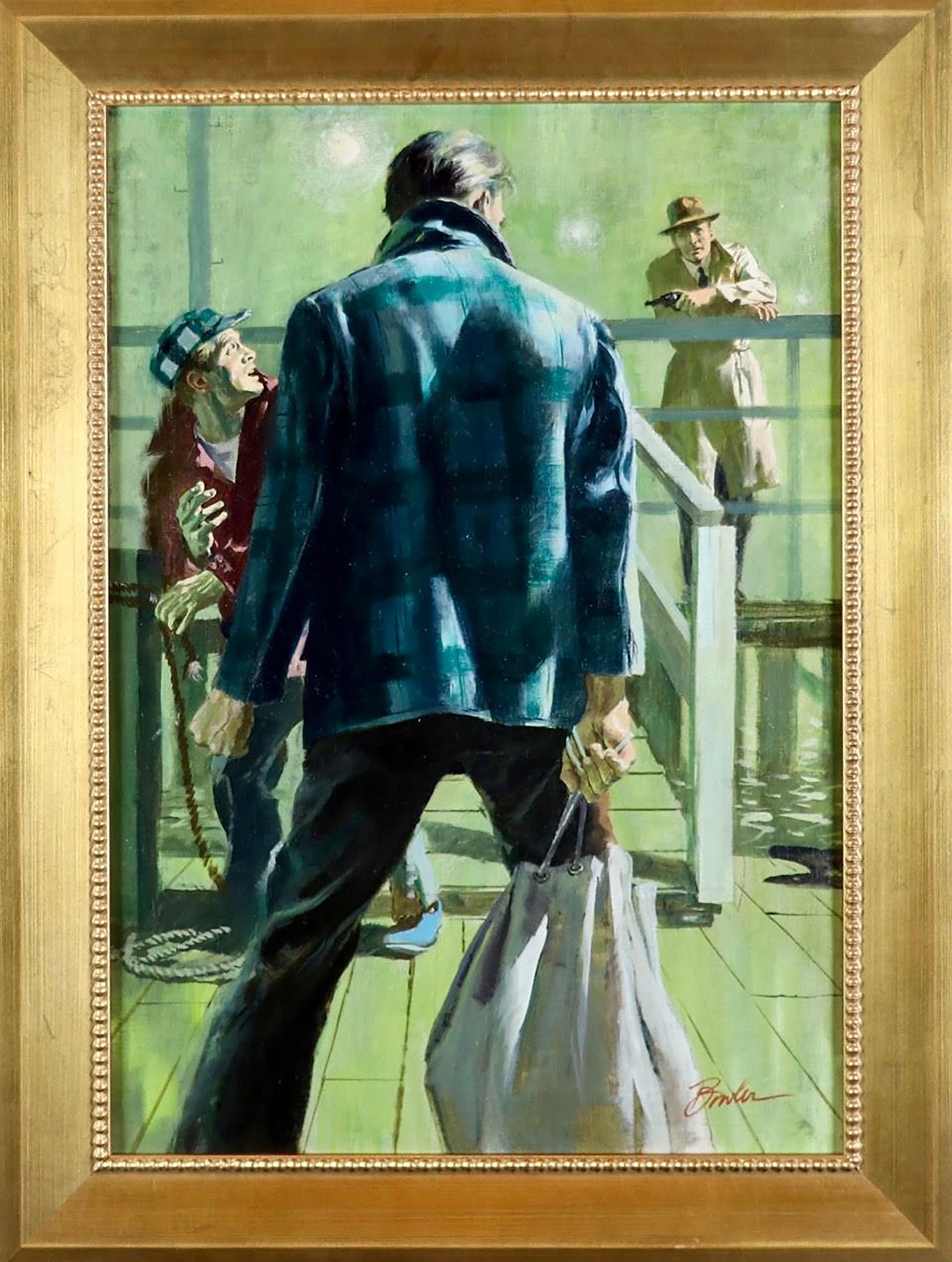 On the Docks - Painting by Joseph Bowler