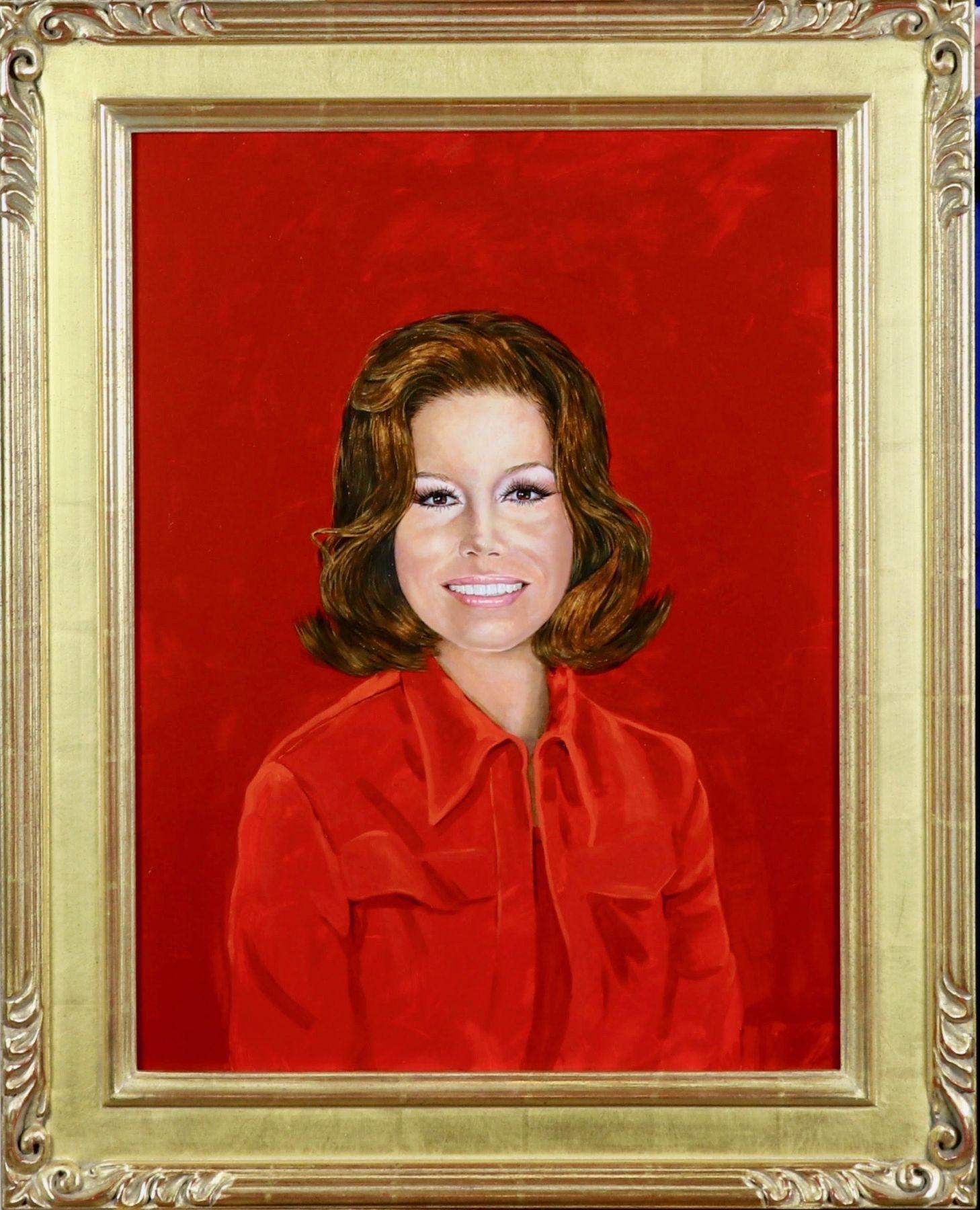 Mary Tyler Moore, Saturday Evening Post Cover - Painting by William Ware