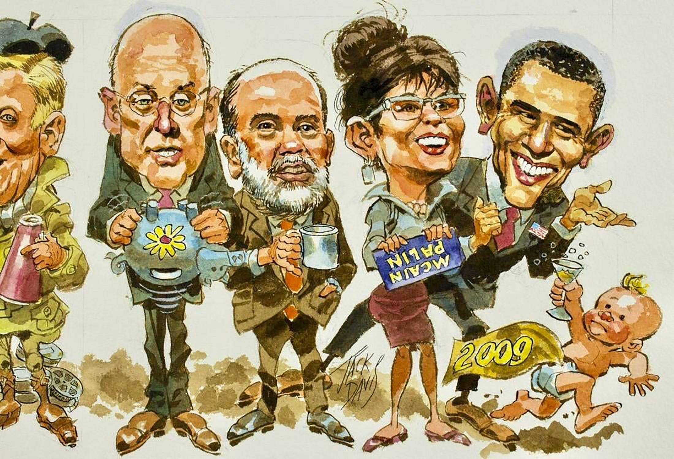 Parodia politica - Art di Jack Davis