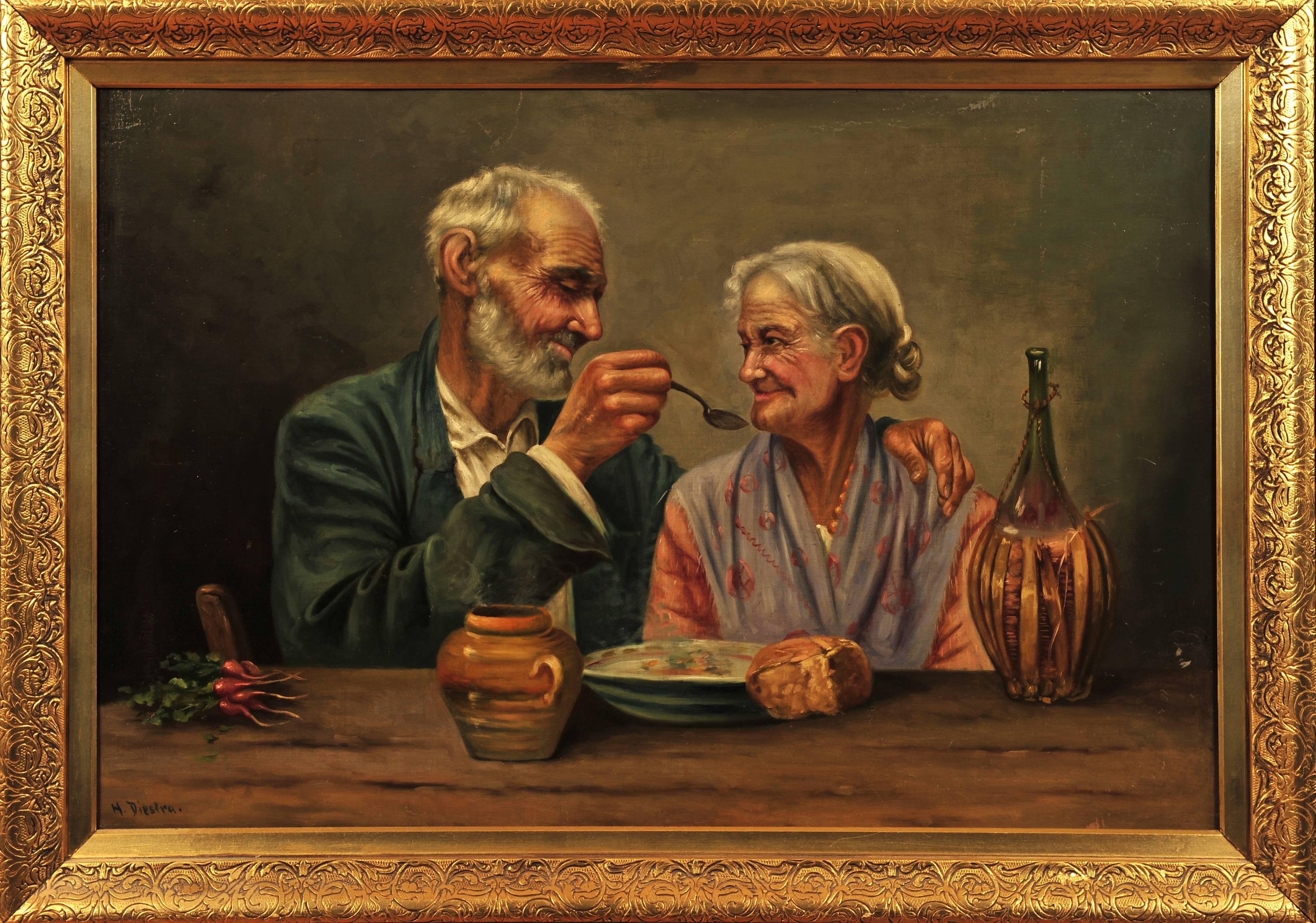 An Ageless Love - Painting by M. Dikstra