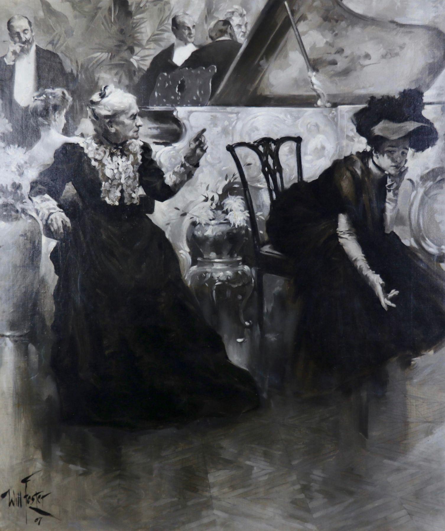 Figurative Painting di William F. Foster - Al Recital