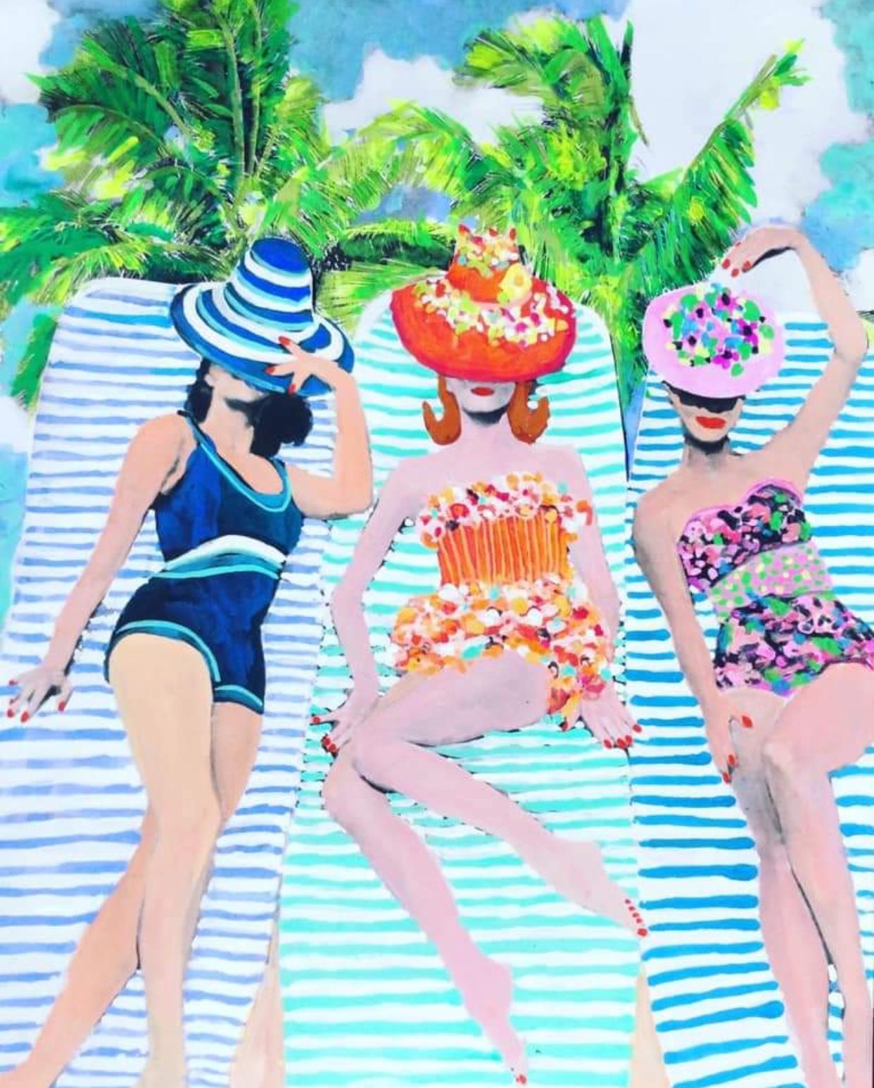 Vacation Mode - Mixed Media Art by Andee Axe