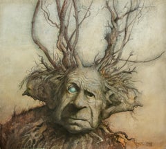brian froud art Three Headed Man Fantasy illustration - Sioux Legend reference