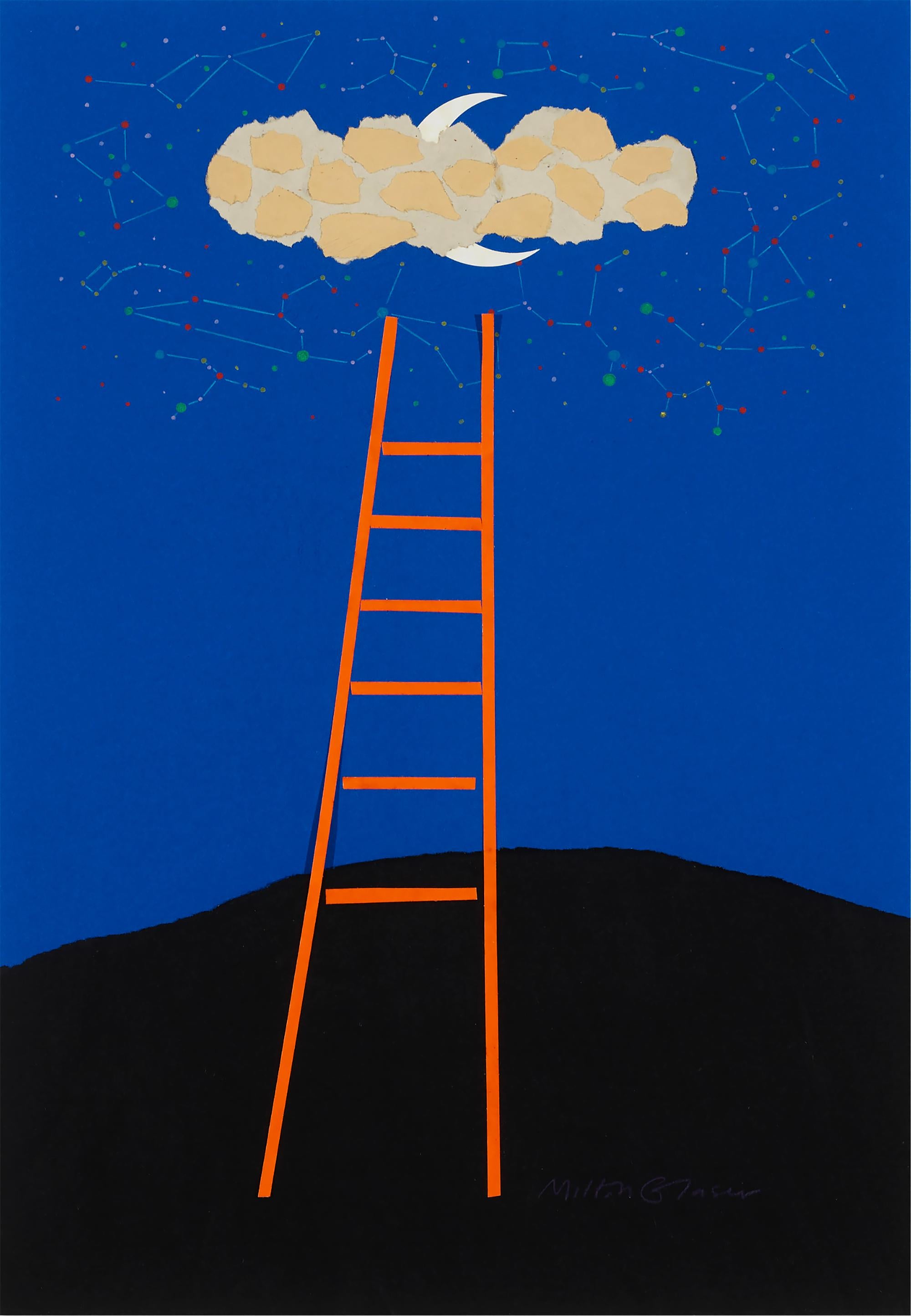 Juilliard School of Music (Ladder) poster - Original art - Mixed Media Art by Milton Glaser