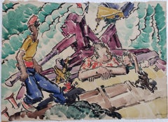 Fisherman and Family on Boat