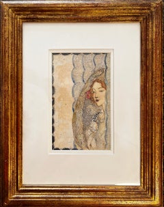 Early 1900s Portrait Drawings and Watercolors