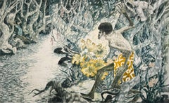 Fiaba aborigena australiana in scena Jungling Fantasia come Paul Gauguin