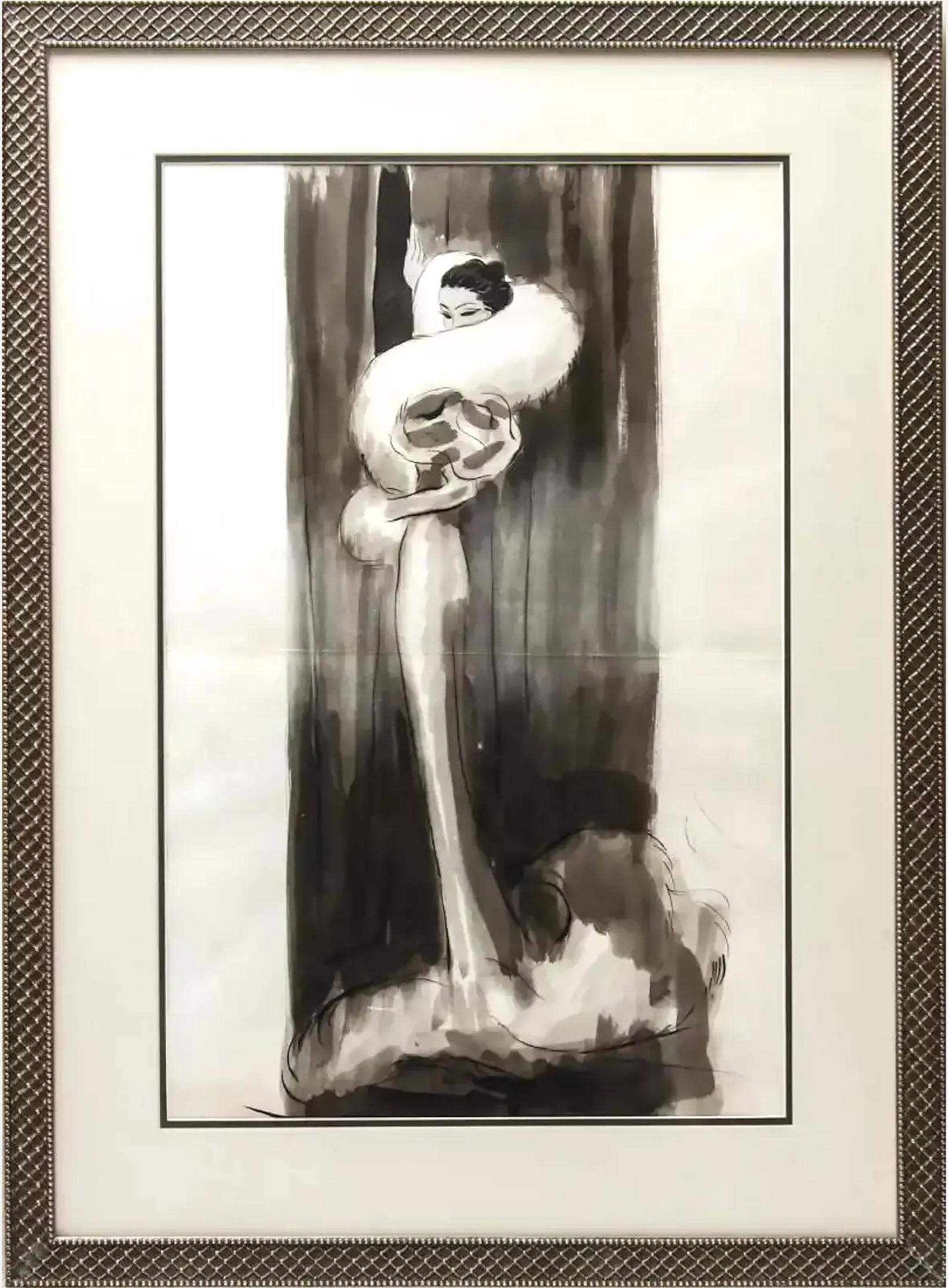 Women Figurative Drawings and Watercolors