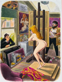 Nude Drawings and Watercolors