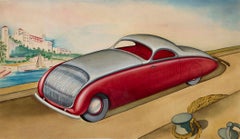 Landscape Drawings and Watercolors